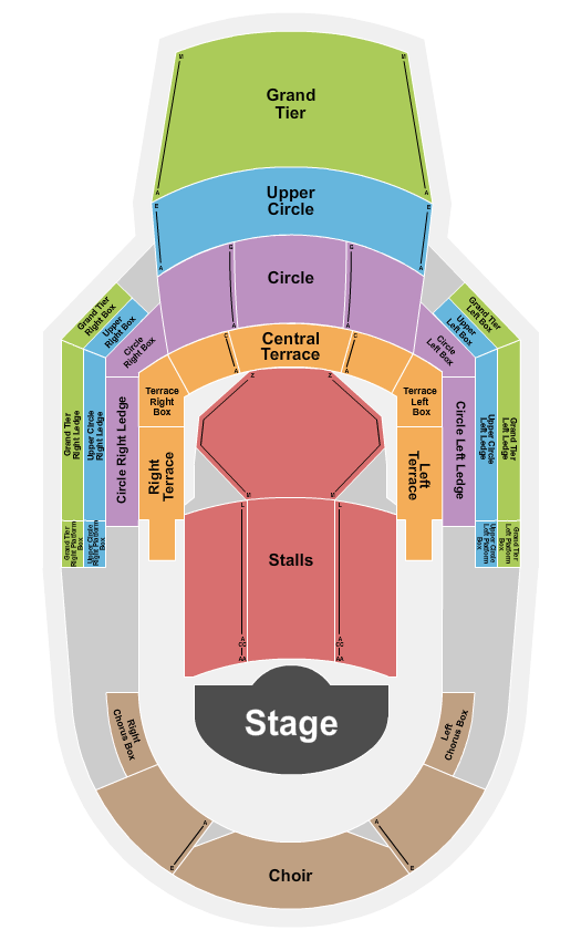 Birmingham Symphony Hall YES Seating Chart